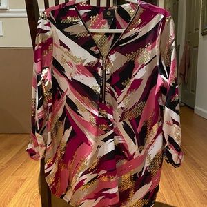 Multicolored Pink Ladies Blouse